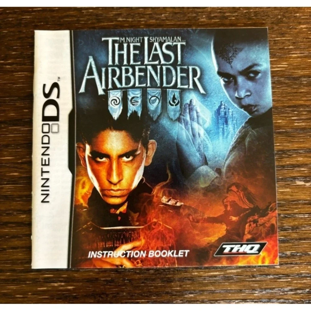 The Last Airbender Nintendo DS 2010 CIB Game Case Manual Tested Working